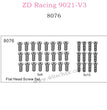 ZD Racing 9021-V3 Parts Flat Head Screw set 8076