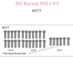 ZD Racing 9021-V3 Parts Flat Head Screw set 8077