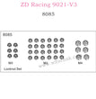 ZD Racing 9021-V3 Parts Locknut Set 8085
