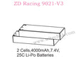 ZD Racing 9021-V3 Upgrade Parts 2 Cells 4000mAh 7.4V 25C Lipo Battery 8101