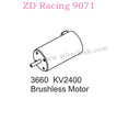 ZD Racing 9071 Parts 3660 KV2400 Brushless Motor 8271
