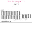 ZD Racing 9071 Parts Flat Head Screw Set 8077