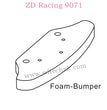 ZD Racing 9071 Parts Foam Bumper 8433