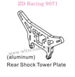 ZD Racing 9071 Parts Rear Shock Tower Plate Aluminum 8421