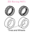 ZD Racing 9071 Parts Tires and Wheels 8429