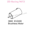 ZD Racing 9072 BX-8 Parts 3660 KV2400 Brushless Motor 8271