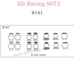 ZD Racing 9072 BX-8 Parts All Ball Heads 8141