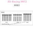 ZD Racing 9072 BX-8 Parts Cap Screw Set 8083