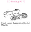 ZD Racing 9072 BX-8 Parts Front Lower Suspension Bracket Mounts 8138