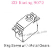 ZD Racing 9072 BX-8 Parts 9KG Servo with Metal Gears 8096