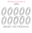ZD Racing 9106S Parts 8x5.1x0.3 Washers 7275