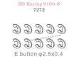 ZD Racing 9106S Parts E Button 2.5X0.4 7272