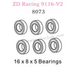ZD Racing 9116-V2 Parts 16X8X5 Bearings 8073