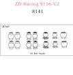 ZD Racing 9116-V2 Parts All Ball Heads 8141