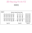 ZD Racing 9116-V2 Parts Button Head Screw Set 8081