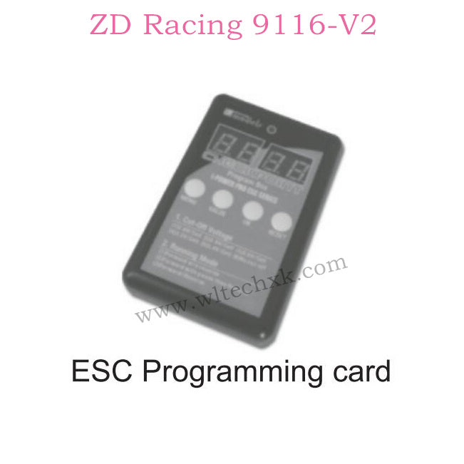 ZD Racing 9116-V2 Parts ESC Programming Card 8464