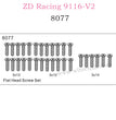 ZD Racing 9116-V2 Parts Flat Head Screw Set 8077