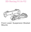 ZD Racing 9116-V2 Parts Front Lower Suspension Bracket Mounts 8138