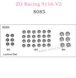 ZD Racing 9116-V2 Parts Locknut Set 8085