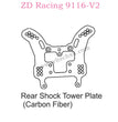 ZD Racing 9116-V2 Parts Rear Shock Tower Plate Carbon Fiber 8241