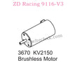 ZD Racing 9116-V3 Parts 3670 KV2150 Bruhless Motor 8471