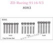 ZD Racing 9116-V3 Parts Cap Screw Set 8083
