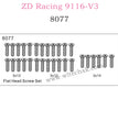 ZD Racing 9116-V3 Parts Flat Head Screw Set 8077
