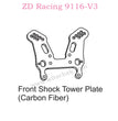 ZD Racing 9116-V3 Parts Front Shock Tower Plate Carbon Fiber 8240