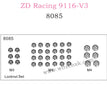 ZD Racing 9116-V3 Parts Locknut Set 8085