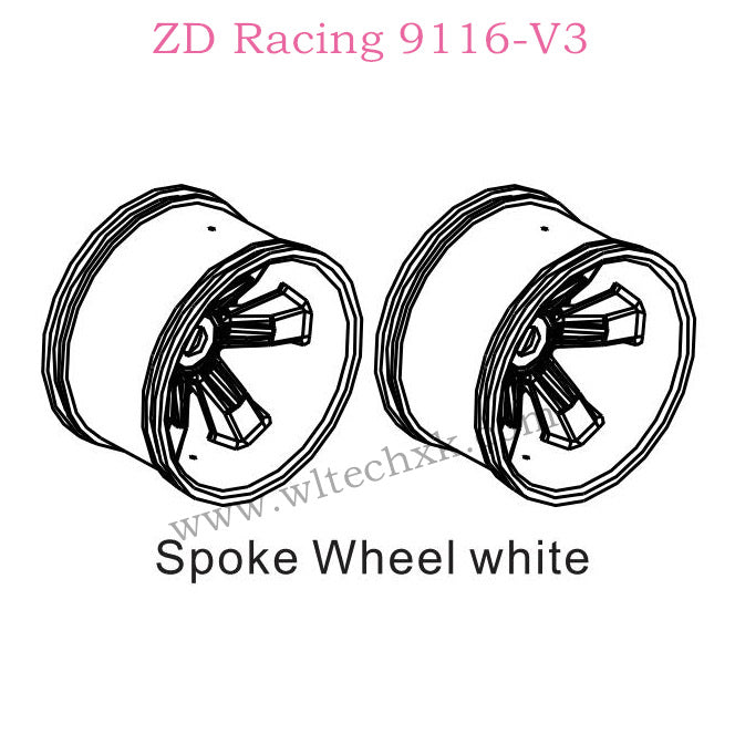 ZD Racing 9116-V3 Parts Spoke Wheel 8475