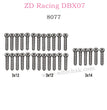 ZD Racing DBX07 Parts Flat Head Screws 8077