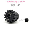ZD Racing DBX07 Parts Motor Gear 13T 8630