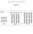 ZD Racing EX07 Parts Button Head Screw Set 8078