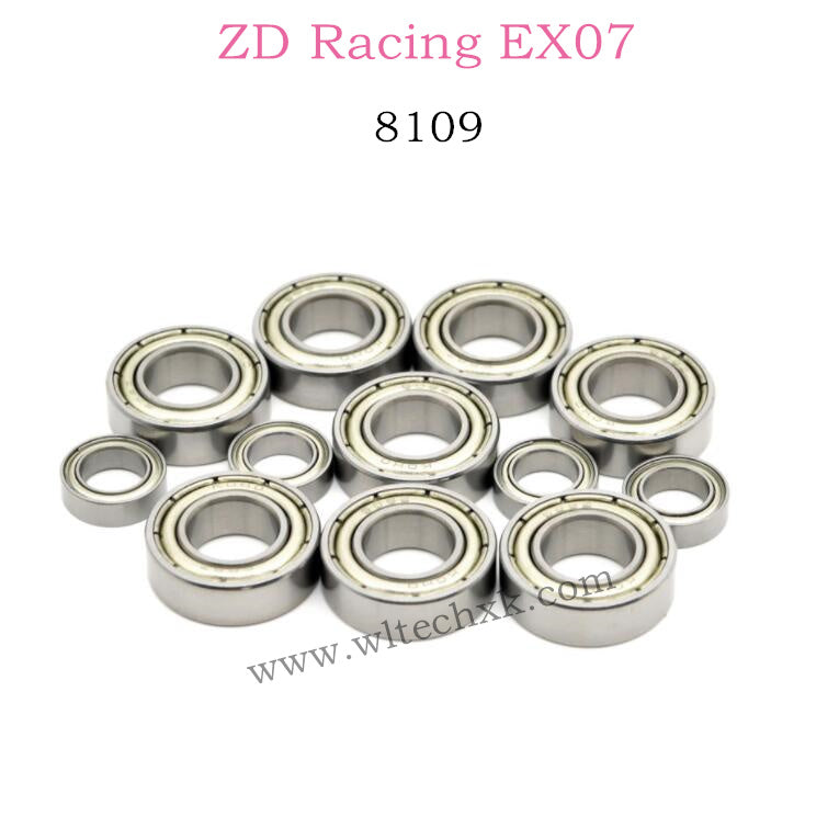 ZD Racing EX07 Parts Complete Bearing set For Electric Buggy 8109