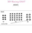 ZD Racing EX07 Parts Locknut Set 8085