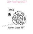 ZD Racing EX07 Parts Motor Gear 19T 8559
