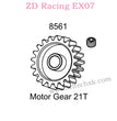 ZD Racing EX07 Parts Motor Gear 21T 8561