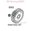 ZD Racing EX07 Parts Motor Gear 26T 8563