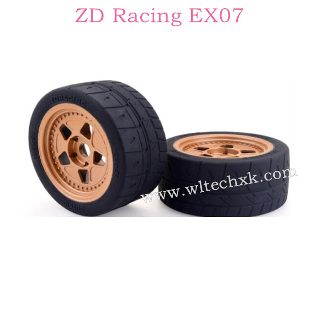 ZD Racing EX07 Parts Wheel Tire Set 8585