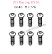 ZD Racing EX16 Parts M2.5×6 Button Head Screw 6643