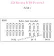 ZD Racing MT8 Pirates3 Parts Button Head Screw Set 8081