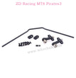 ZD Racing MT8 Pirates3 Parts Rear Anti Roll Bars 8043