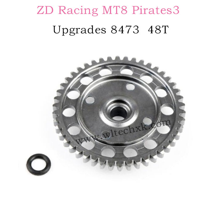 ZD Racing MT8 Pirates3 Upgrade Parts Steel Spur Gear 48T 8473