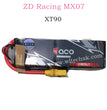 ZD Racing MX-07 Parts 11.1V 5000mah Li-po Battery XT90 plug 8606