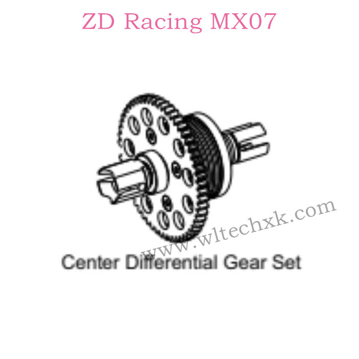 ZD Racing MX-07 Parts Center Differential Gear Set 8747