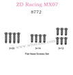 ZD Racing MX-07 Parts Flat Head Screws Set 8772