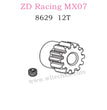 ZD Racing MX-07 Parts Motor Gear 12T Chrome Molybdenum Steel 8629