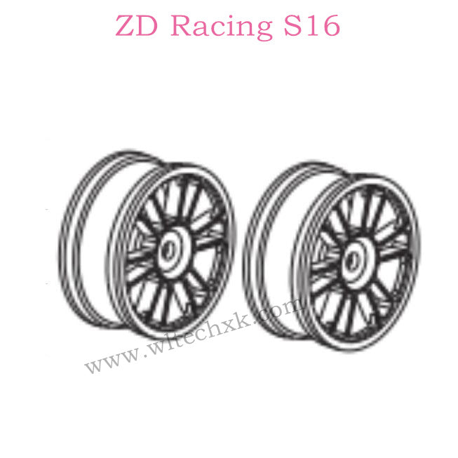 ZD Racing S16 Rocket parts Tire Rim Coppery Set 6627